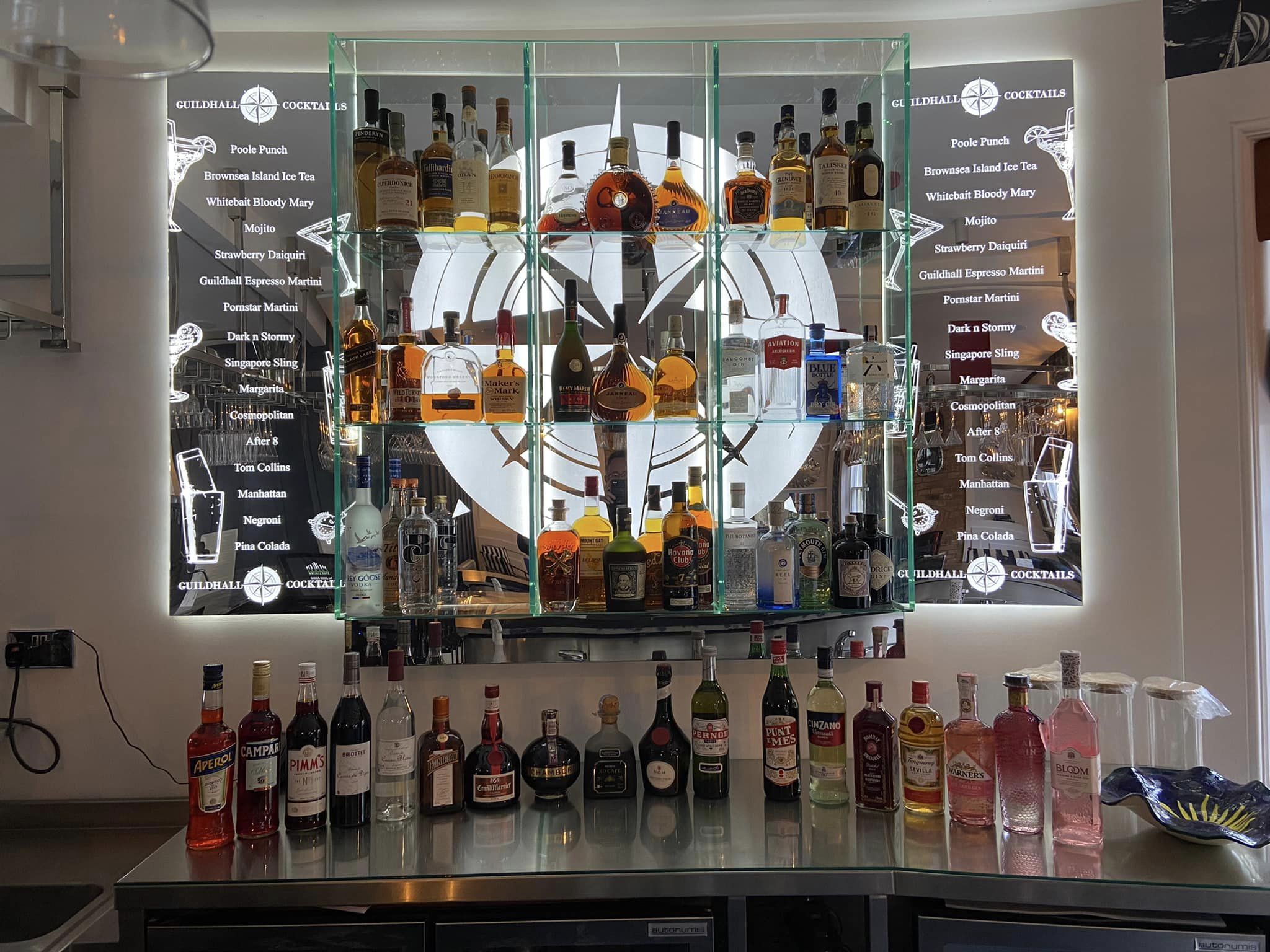 Etched Glass Display