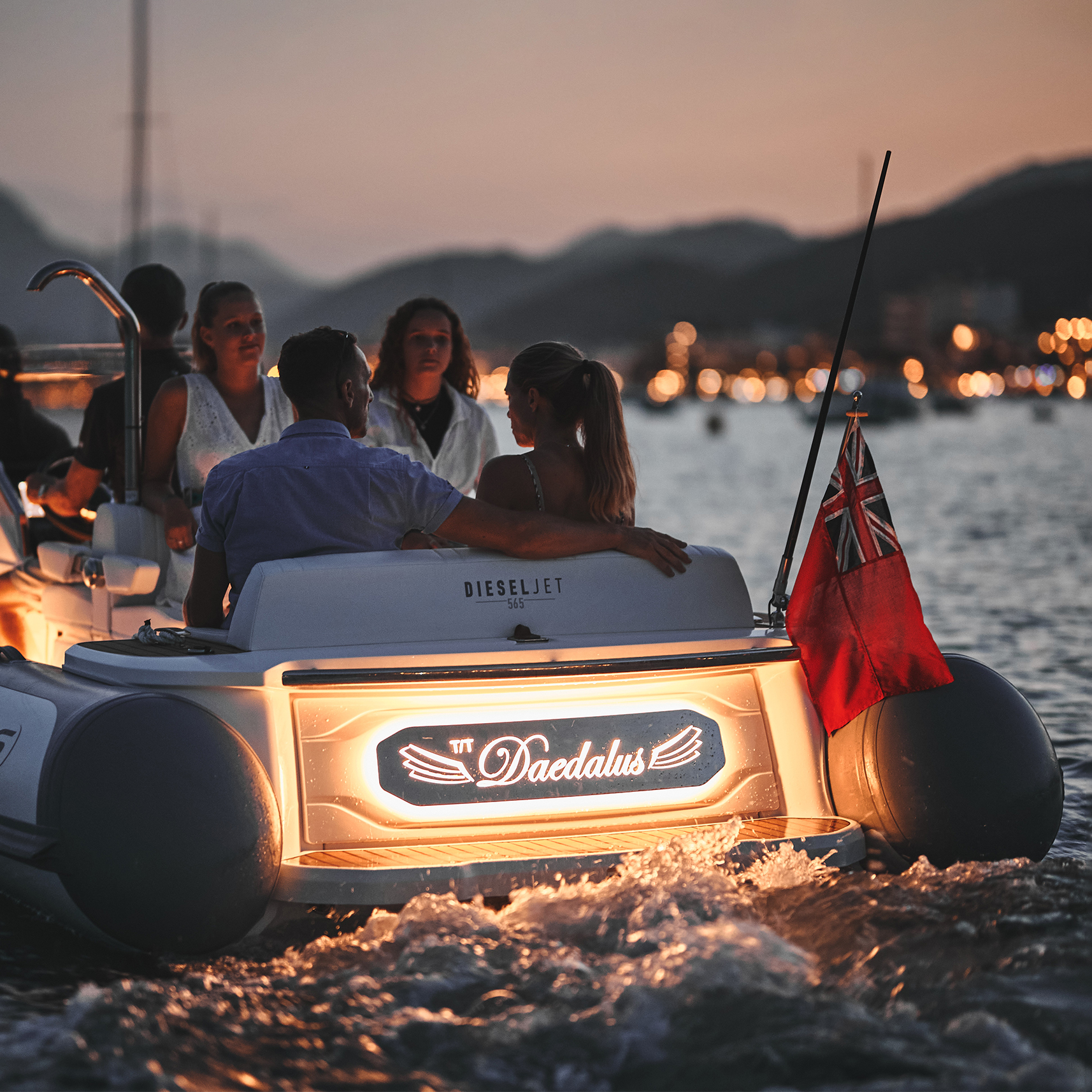 Illuminated Yacht Name