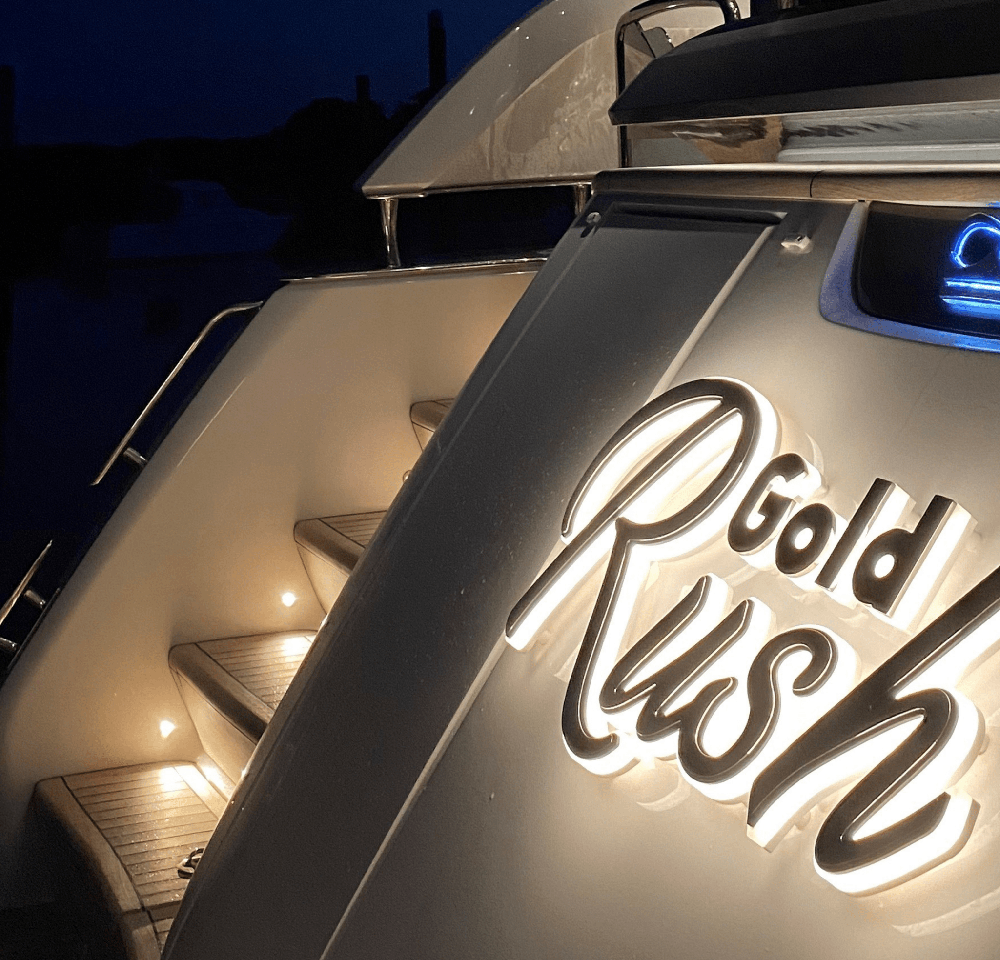 Illuminated  Yacht Sign